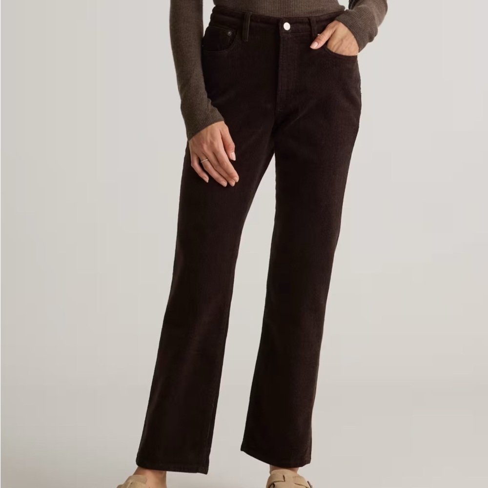 Corduroy Straight Leg Pant